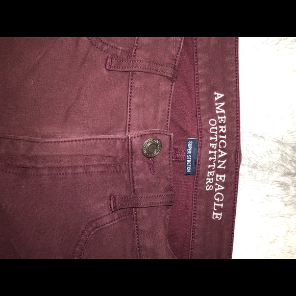 Maroon AEO Jeggings - Picture 4 of 5